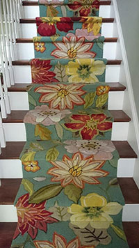 Floral Stair Carpeting